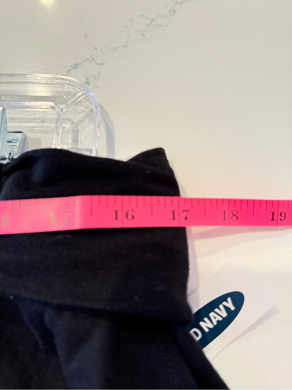 Old Navy Black Fold-Over Waist Ponte Joggers - Picture 4 of 7